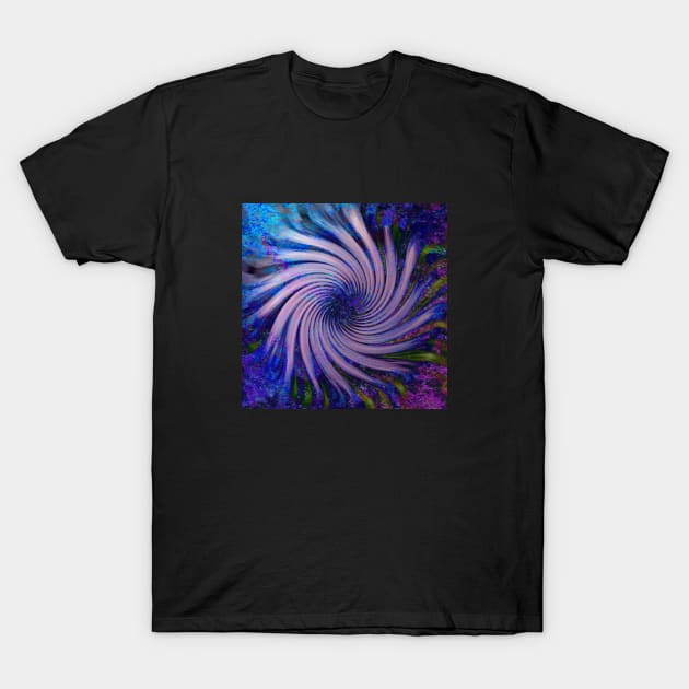 Blue Green Purple Pinwheel T-Shirt by ArtistsQuest